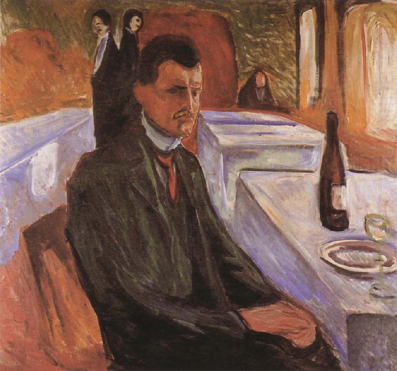 Edvard Munch Self-Portrait oil painting picture